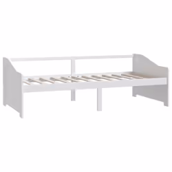 vidaXL Solid Pinewood 3-Seater Day Bed White Sleepover Guest Occasional Bed - Additional view 2