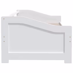 vidaXL Solid Pinewood 3-Seater Day Bed White Sleepover Guest Occasional Bed - Additional view 5