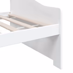 vidaXL Solid Pinewood 3-Seater Day Bed White Sleepover Guest Occasional Bed - Additional view 6