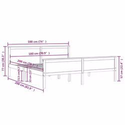 VidaXL 322179 bed frame - Additional view 7