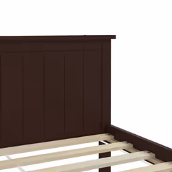 vidaXL Solid Wood Pine Bed Frame Wooden Bedstead Base Multi Sizes/Colours - dark brown, 100 x 200 cm - Additional view 5