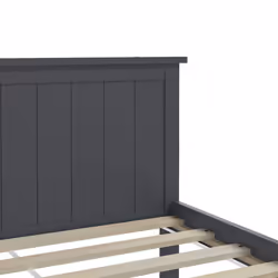 vidaXL Solid Wood Pine Bed Frame Wooden Bedstead Base Multi Sizes/Colours - grey, 200 x 200 cm - Additional view 5