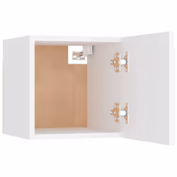vidaXL Bedside Cabinet White Engineered Wood Nightstand Side Table Bedroom