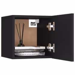 VidaXL 3079710 nightstand/bedside table Black - Additional view 4