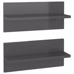 VidaXL 807313, Wood, Grey, 400 mm, 115 mm, 180 mm, 2 pc(s)