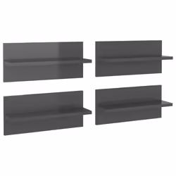 VidaXL 807314, Wood, Grey, 400 mm, 115 mm, 180 mm, 4 pc(s)