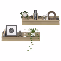 vidaXL 2/4x Wall Shelves Chipboard Wall-Mounted Hanging Shelf Multi Colours - sonoma oak - Additional view 6