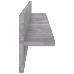 vidaXL 2/4x Wall Shelves Chipboard Wall-Mounted Hanging Shelf Multi Colours - concrete grey - Additional view 4