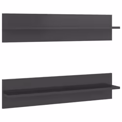 VidaXL 807349, Wood, Grey, 800 mm, 115 mm, 180 mm, 2 pc(s)