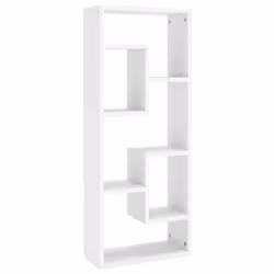 vidaXL Wall Shelf White Engineered Wood Household Wall Display Hanging Shelf