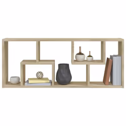 vidaXL Wall Shelf Sonoma Oak Engineered Wood Household Wall Hanging Cabinet - Additional view 7
