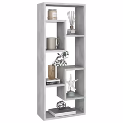 vidaXL Wall Shelf Concrete Grey Engineered Wood Household Wall Display Shelf