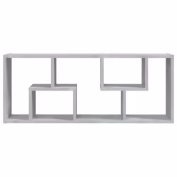 vidaXL Wall Shelf Concrete Grey Engineered Wood Household Wall Display Shelf - Additional view 5