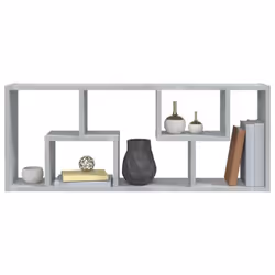vidaXL Wall Shelf Concrete Grey Engineered Wood Household Wall Display Shelf - Additional view 6