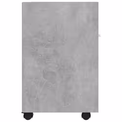 vidaXL Side Cabinet with Wheels Concrete Grey Engineered Wood Rolling Cabinet - Additional view 5