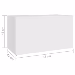 vidaXL Storage Chest White Engineered Wood Cabinet Trunk Container Box Set - Additional view 4