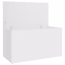 vidaXL Storage Chest White Engineered Wood Cabinet Trunk Container Box Set - Additional view 8