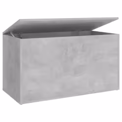 vidaXL Storage Chest Concrete Grey Engineered Wood Cabinet Trunk Container - Additional view 2