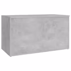 vidaXL Storage Chest Concrete Grey Engineered Wood Cabinet Trunk Container - Additional view 5