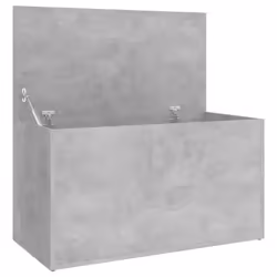 vidaXL Storage Chest Concrete Grey Engineered Wood Cabinet Trunk Container - Additional view 8