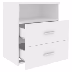 VidaXL 803272 nightstand/bedside table White - Additional view 4