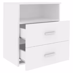 VidaXL 803273 nightstand/bedside table White - Additional view 5