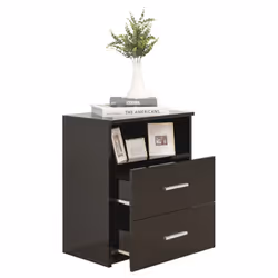 VidaXL 803275 nightstand/bedside table Black - Additional view 4