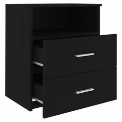 VidaXL 803275 nightstand/bedside table Black - Additional view 6