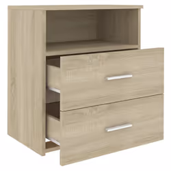 VidaXL 803278 nightstand/bedside table Oak - Additional view 5