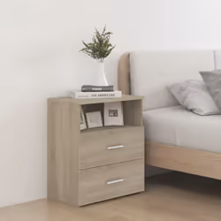 VidaXL 803279 nightstand/bedside table Oak - Additional view 2