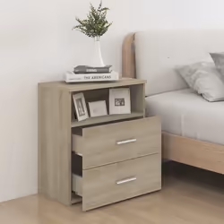 VidaXL 803279 nightstand/bedside table Oak - Additional view 3