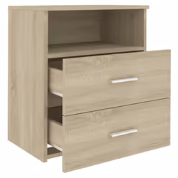 VidaXL 803279 nightstand/bedside table Oak - Additional view 6