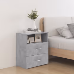 VidaXL 803280 nightstand/bedside table Concrete colour