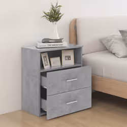 VidaXL 803280 nightstand/bedside table Concrete colour