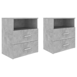 VidaXL 803281 nightstand/bedside table Concrete colour