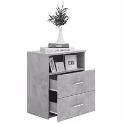 VidaXL 803281 nightstand/bedside table Concrete colour - Additional view 4