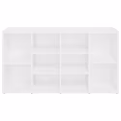 vidaXL Shoe Bench White Engineered Wood Shoe Cabinet Organiser Storage Rack - Additional view 5
