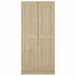 vidaXL Wardrobe Sonoma Oak Engineered Wood Clothing Cabinet Home Organiser - Additional view 6