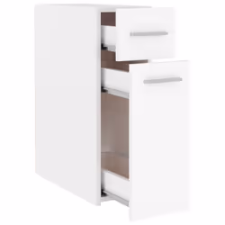 vidaXL Apothecary Cabinet White Engineered Wood Storage Cabinet Home Organiser - Additional view 7