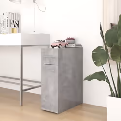vidaXL Apothecary Cabinet Concrete Grey Engineered Wood Cabinet Organiser