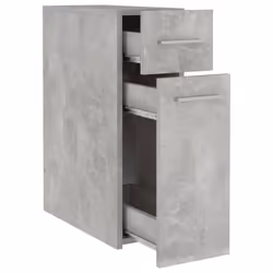 vidaXL Apothecary Cabinet Concrete Grey Engineered Wood Cabinet Organiser - Additional view 5