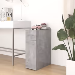 vidaXL Apothecary Cabinet Concrete Grey Engineered Wood Cabinet Organiser - Additional view 8