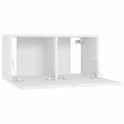 vidaXL 2x Hanging TV Cabinets White Entertainment Centre TV Stand Wall Unit - Additional view 6