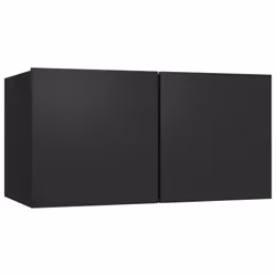 vidaXL Hanging TV Cabinet Black Home Entertainment Centre TV Stand Wall Unit