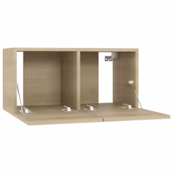 vidaXL 3x Hanging TV Cabinets Sonoma Oak Home Entertainment Centre Wall Unit - Additional view 6