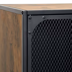 vidaXL Storage Cabinet Rustic Brown Metal and MDF Sideboard Cupboard Bookcase - Additional view 7