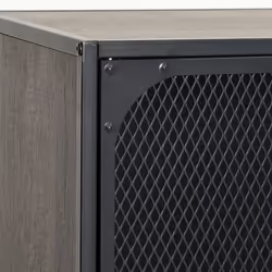 vidaXL Storage Cabinet Grey Metal and MDF Home Sideboard Cupboard Bookcase - Additional view 7