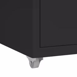 vidaXL Mobile File Cabinet Metal Storage Filing Cabinet Multi Colours/Models - black, 5 drawers - Additional view 6