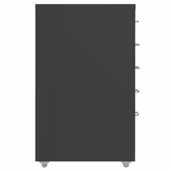 vidaXL Mobile File Cabinet Anthracite Metal Office Storage File Filing Cabinet