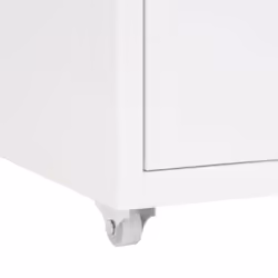 vidaXL Mobile File Cabinet White Metal Office Storage File Filing Cabinet - Additional view 6